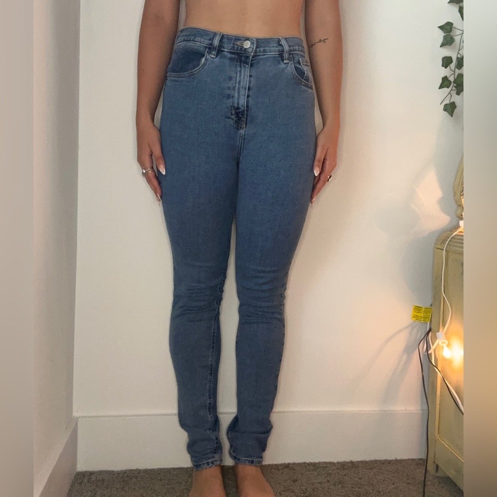 BDG Blue High-Rise Girlfriend Jeans